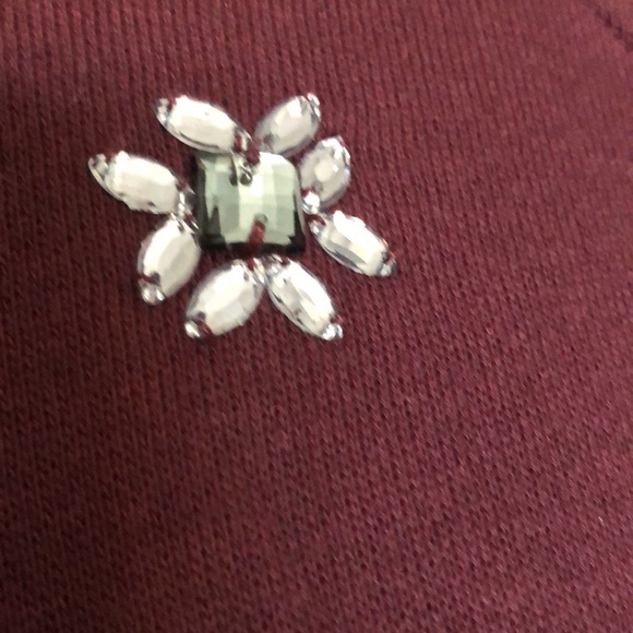 Women's Embellished Elbow-Sleeve Sweatshirt, Created for Macy's - Picture 4 of 8